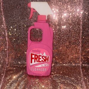 Pink Fresh Cleanser Spray Bottle 16 pro Phone Case